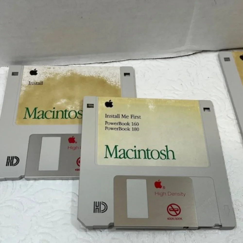 VTG 1991 Apple Computer System Macintosh 7 Disk Set Ver 7.1, 914-0363-B,